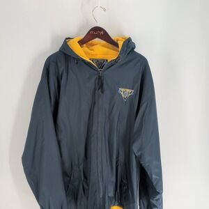 Vintage North American Fishing‎ Club Full Zip Hooded Jacket Navy Blue Size L